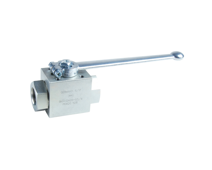 Carbon steel ball valve 799ZA BSP high pressure + ISO pad 3/8''